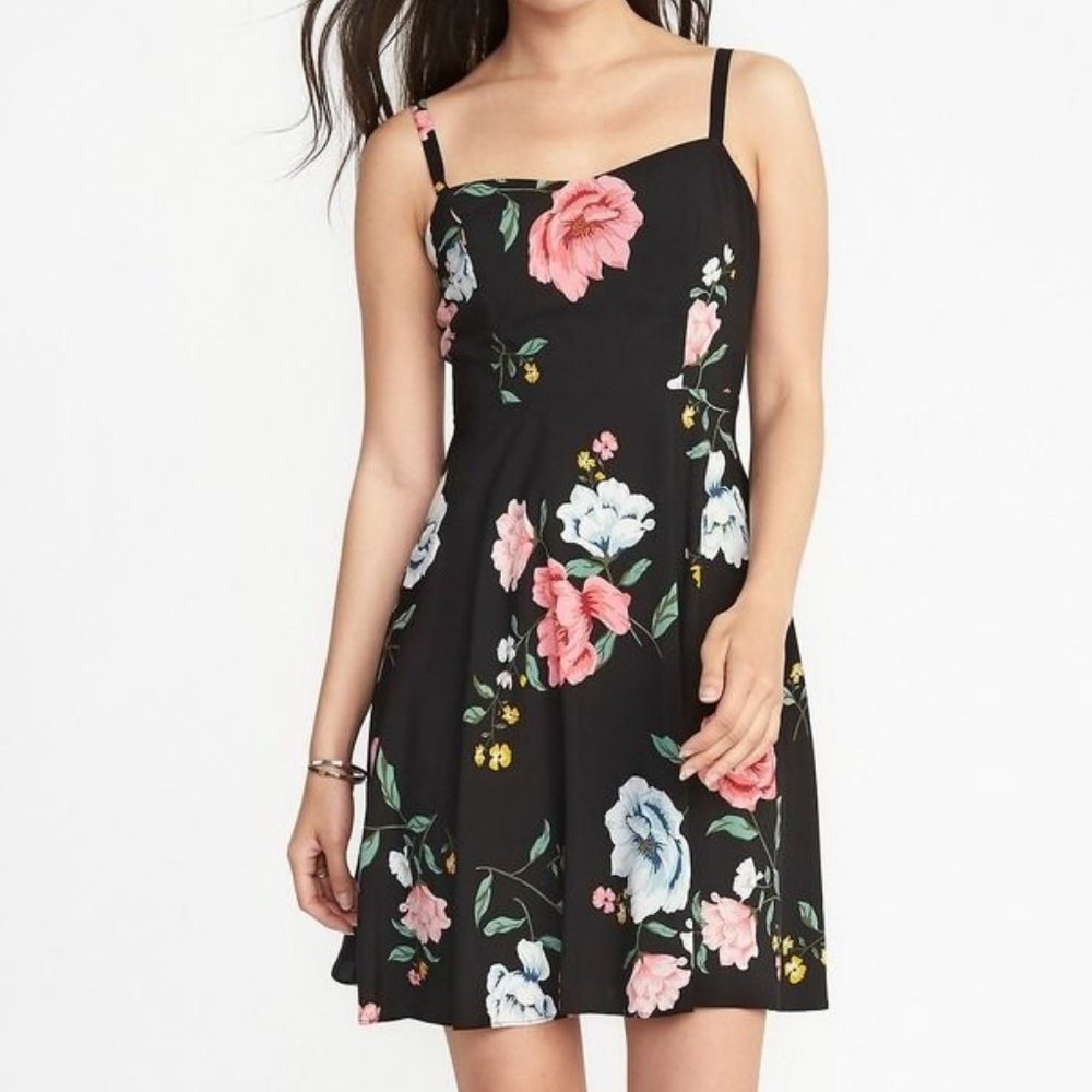 Old Navy Floral Fit and Flare Cami Dress